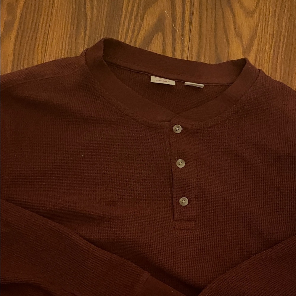 Levi's Men's Long-Sleeve Henley - Deep Brown